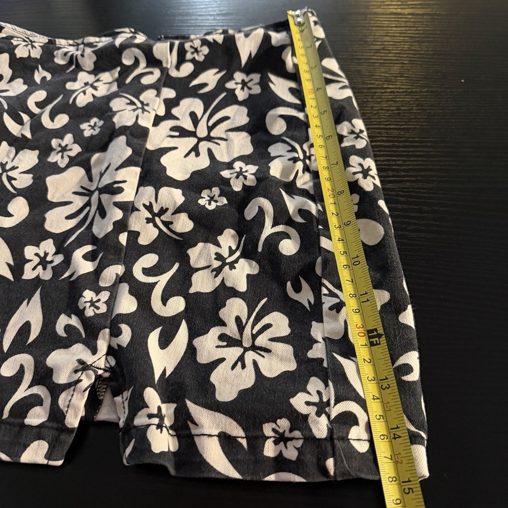 Wild Fable Y2K Retro Indie Skater Floral Hibiscus Edgy Casual Small Mini Skirt - Picture 7 of 7
